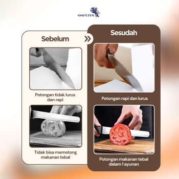 Gambar produk KNIFEZER Glitzy Batu Pengasah Pisau Whetstone Knife Sharpener 1000/3000 - Wkss-02