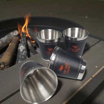 Gambar produk One Two Cups Set Gelas Camping Stainless Steel Travel Mug 70ml 4 PCS - MCY-66