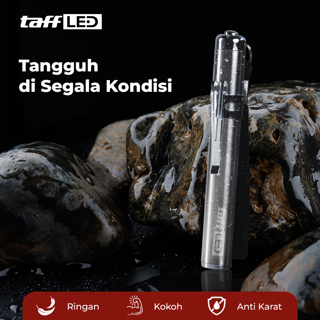 TaffLED Senter LED Mini Flashlight CREE XML - Mini 865 Gambar produk TaffLED Senter LED Mini Flashlight CREE XML - Mini 865