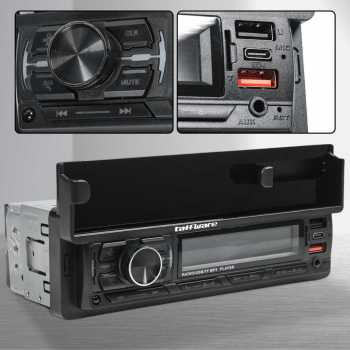 Gambar produk Taffware Tape Mobil Audio MP3 Player Bluetooth USB ISO Phone Holder - HL83