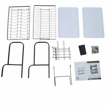 Gambar produk NYTRYD Rak Piring Dapur 2 Susun Stainless Steel Rack Utensil Holder - NY-2