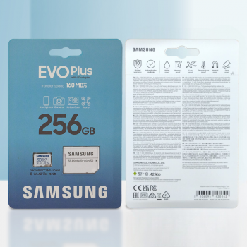 Gambar produk Samsung EVO Plus MicroSD U3 V30 A2 160MB/s with Adapter 256GB MB-MC256SA APC