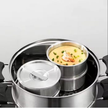 Gambar produk HUA Mangkuk Sup Steamed Egg Bowl Baking Stainless Steel 410 11.1cm - HU57