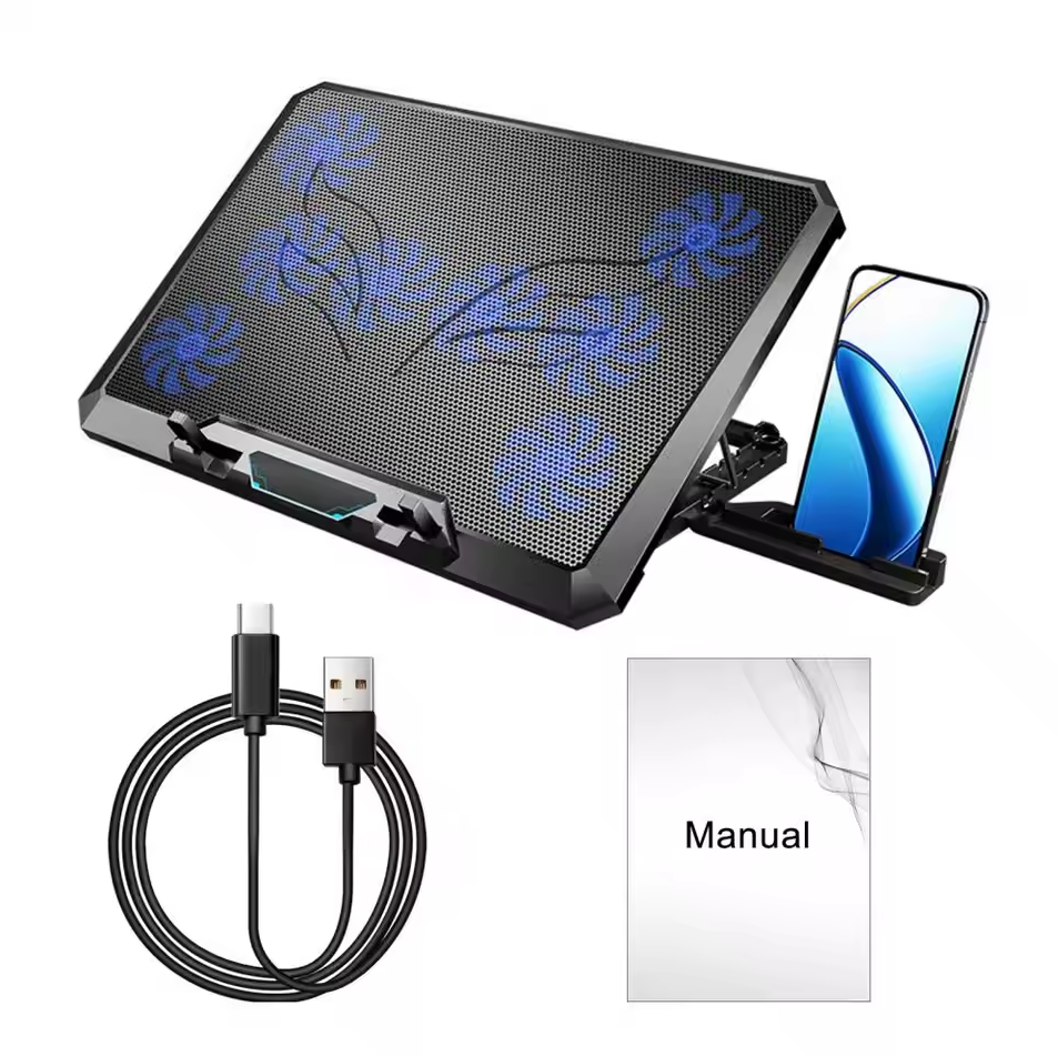 REMAX Cooling Pad Laptop Gaming Kipas Pendingin 8 Fans 17.3Inch - RM102 Gambar produk REMAX Cooling Pad Laptop Gaming Kipas Pendingin 8 Fans 17.3Inch - RM102