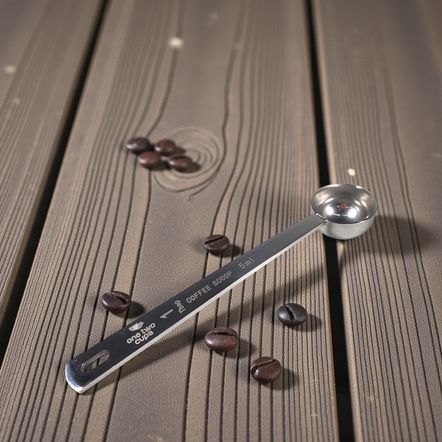 Gambar produk One Two Cups Sendok Takar Kopi Coffee Measuring Spoon Stainless 304 5ml - GG-304