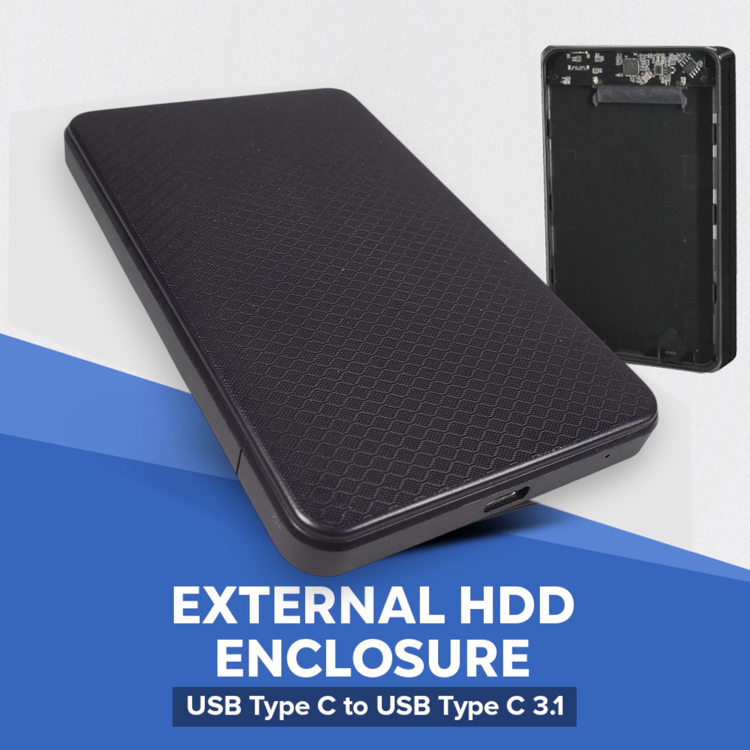 Gambar produk WTZ External HDD Enclosure 2.5 Inch USB Type-C to USB Type-C 3.1 - GEN-2