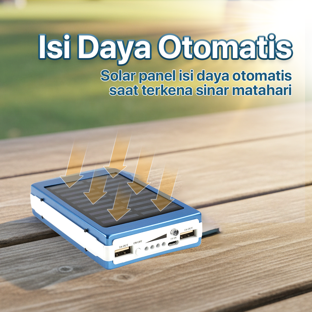 Rovtop Power Bank Solar DIY Case Flashlight Dual USB Port 5 PCS 18650 - 4NB1 Gambar produk Rovtop Power Bank Solar DIY Case Flashlight Dual USB Port 5 PCS 18650 - 4NB1