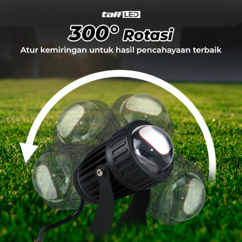Gambar produk TaffLED Lampu Sorot LED Outdoor Spotlight Beam Waterproof Warm White 10W - YY3