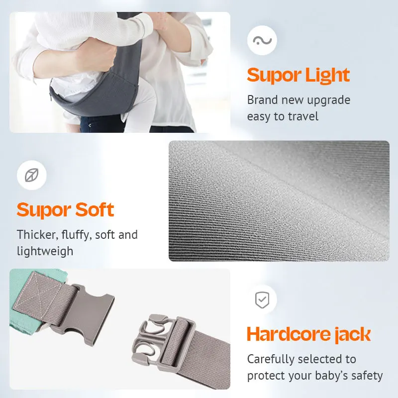 Gambar produk LOPIZ Gendongan Bayi Selempang Samping Portabel Tali Adjustable - LPP4