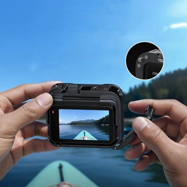 TELESIN Case Metal Cage Kamera Aksi for Insta360 Ace Pro/Ace Pro 2 - S6-FMS-32-TIS Gambar produk TELESIN Case Metal Cage Kamera Aksi for Insta360 Ace Pro/Ace Pro 2 - S6-FMS-32-TIS