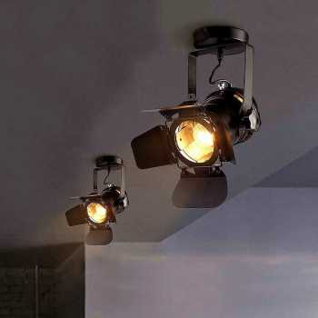 Gambar produk GYUKI Fitting Lampu Sorot Vintage Retro Spotlight Lightning E27 Small - PAR30