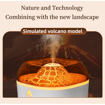 Gambar produk NEWSTYLE Air Humidifier Aromatherapy Aesthetic Volcano Diffuser 200ml - H-80