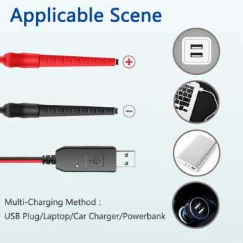 Gambar produk RONGYIN Kabel Charger Baterai HT Walkie Talkie Alligator USB Baofeng - RY-74