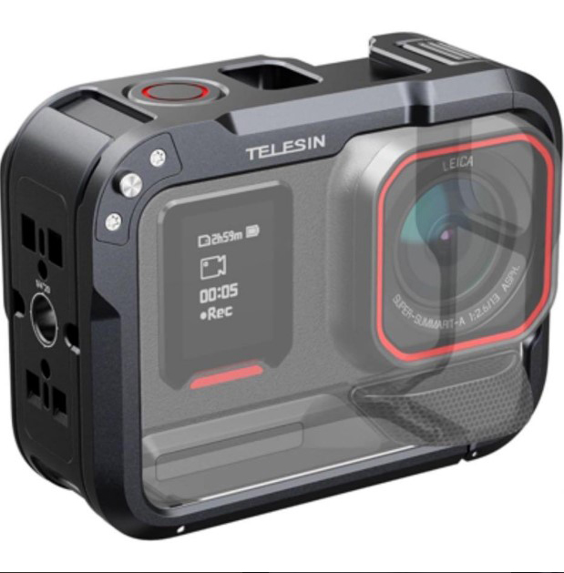 TELESIN Case Metal Cage Kamera Aksi for Insta360 Ace Pro/Ace Pro 2 - S6-FMS-32-TIS Gambar produk TELESIN Case Metal Cage Kamera Aksi for Insta360 Ace Pro/Ace Pro 2 - S6-FMS-32-TIS