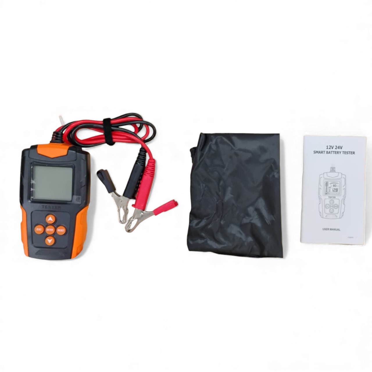 FOXSUR Tester Aki Kendaraan Lead Acid Battery Tester LCD 200Ah 12/24V - FBT-200 Gambar produk FOXSUR Tester Aki Kendaraan Lead Acid Battery Tester LCD 200Ah 12/24V - FBT-200