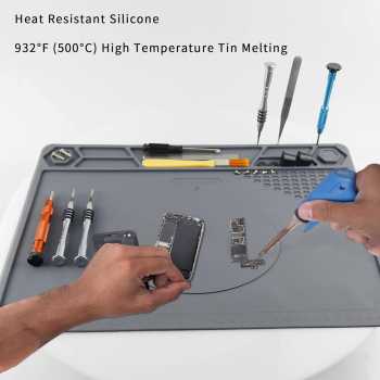 Gambar produk Vludiss Alas Matras Solder Heat Insulation Mat Magnetic 400x290mm - TE-616