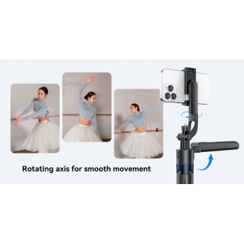 Gambar produk TELESIN Tripod HP Kamera Auto Tracking with Bluetooth Remote - P3-MS-03