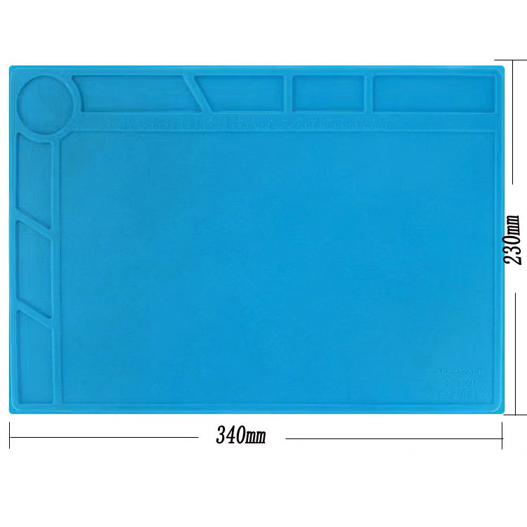 LUXIANZI Alas Matras Solder Heat Insulation Mat Non Magnetic 340x230mm - S120 Gambar produk LUXIANZI Alas Matras Solder Heat Insulation Mat Non Magnetic 340x230mm - S120
