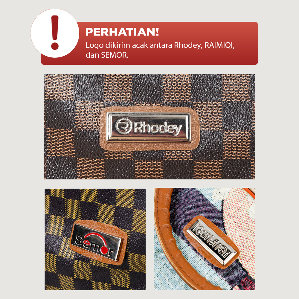Rhodey RAIMIQI SEMOR Tas Jinjing Duffle Bag PU Leather Unisex 20 Inch Black Gray Grid - CB001 Gambar produk Rhodey RAIMIQI SEMOR Tas Jinjing Duffle Bag PU Leather Unisex 20 Inch Black Gray Grid - CB001