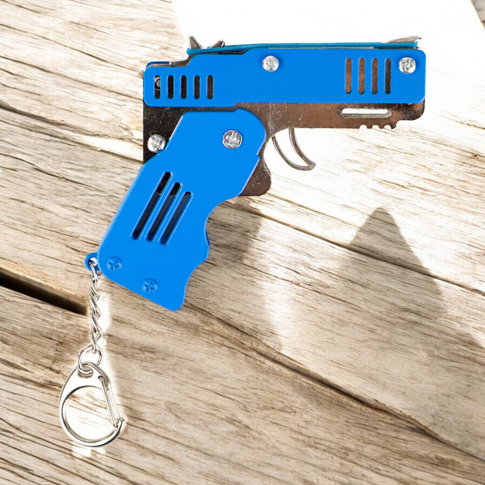 Gambar produk HoMart Mainan Pistol Karet Gelang Foldable Rubber Band Gun - XH-099