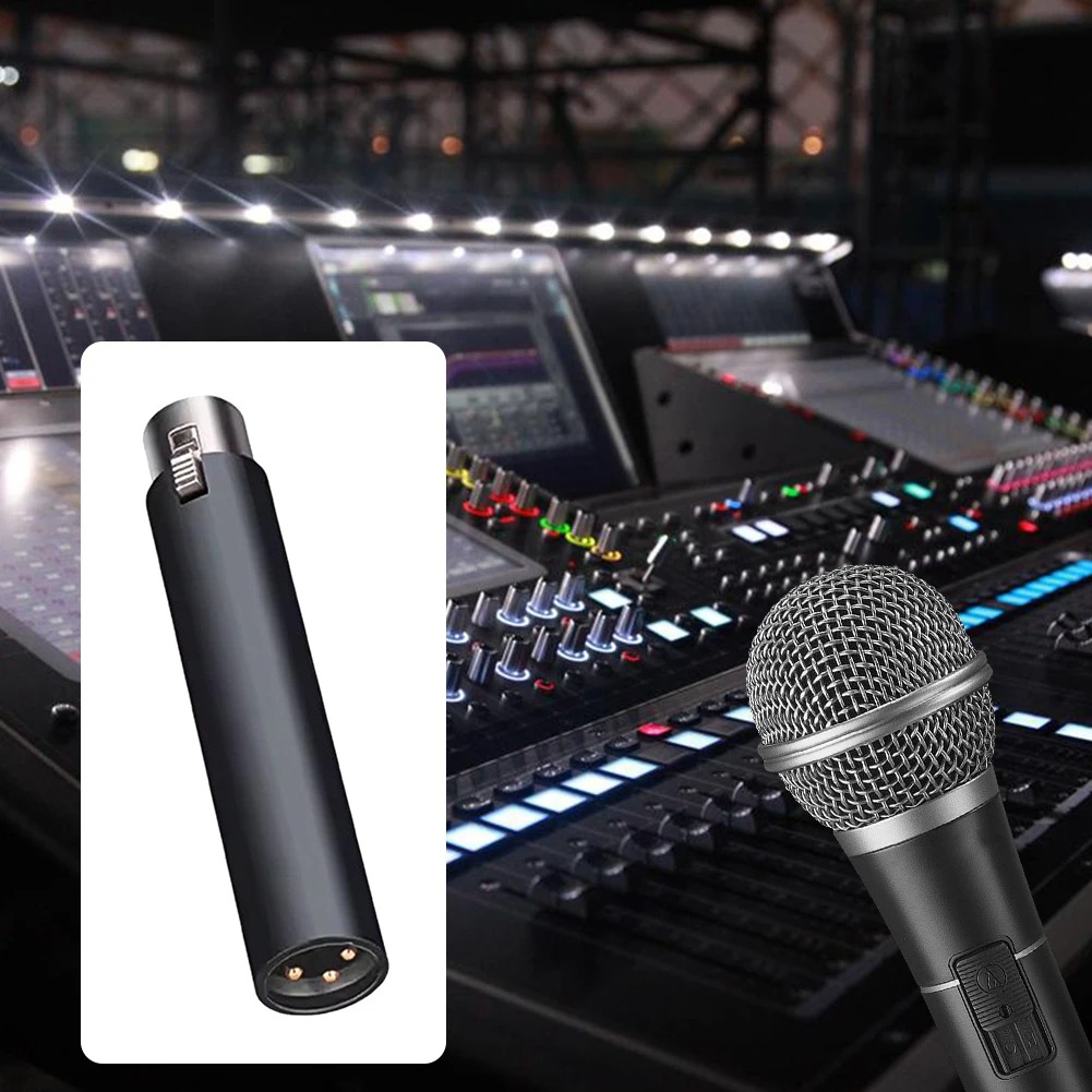 Alloet Microphone Preamplifier Gain Booster Low Noise XLR 28dB 48V - DM1 Gambar produk Alloet Microphone Preamplifier Gain Booster Low Noise XLR 28dB 48V - DM1