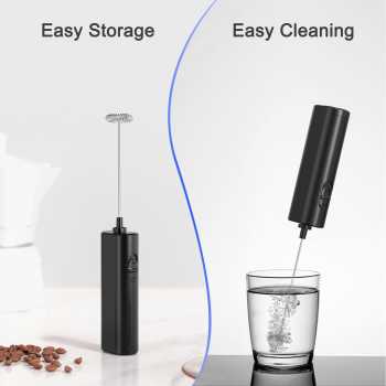 Gambar produk One Two Cups Hand Mixer Mini Pengocok Telur Kopi Milk Frother Battery - KJBQ-12