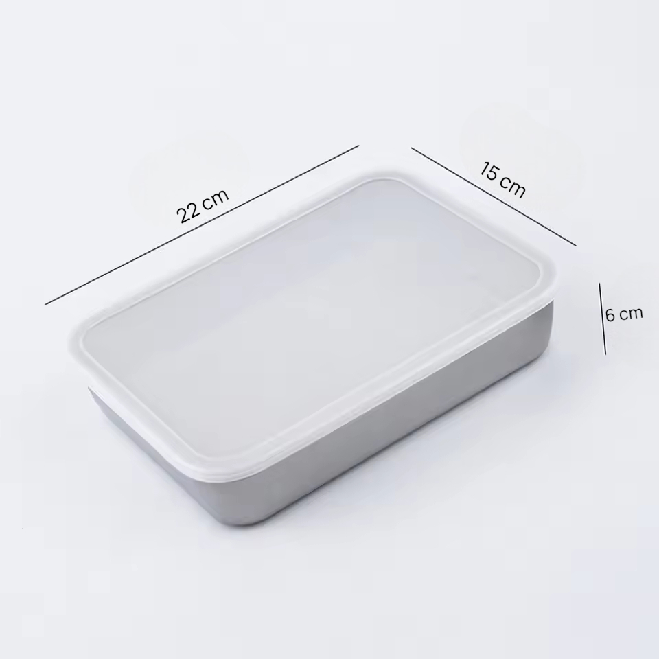 Umigy Loyang Nampan Tray Keeping Box Oven Stainless 201 with Lid 22x15x6cm - UM60 Gambar produk Umigy Loyang Nampan Tray Keeping Box Oven Stainless 201 with Lid 22x15x6cm - UM60