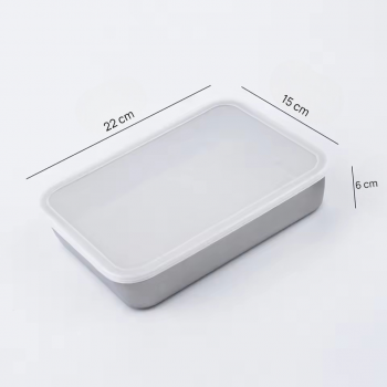 Gambar produk Umigy Loyang Nampan Tray Keeping Box Oven Stainless 201 with Lid 22x15x6cm - UM60