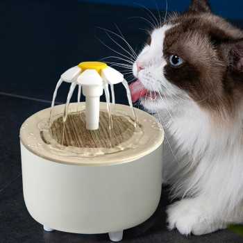 Gambar produk XIAOHUA Pet Water Dispenser Fountain Tempat Minum Kucing Anjing 1.5L EU Plug - X-15