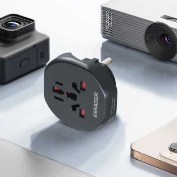 Gambar produk ESSAGER Universal Travel Adaptor Colokan Charger Adapter USB 2500W - WL-09