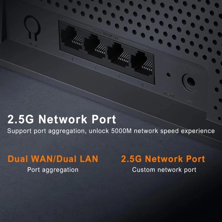 Xiaomi Router WiFi 7 6 Antenna Dual Band Qualcomm 4K QAM OFDMA MLO - BE6500 Gambar produk Xiaomi Router WiFi 7 6 Antenna Dual Band Qualcomm 4K QAM OFDMA MLO - BE6500