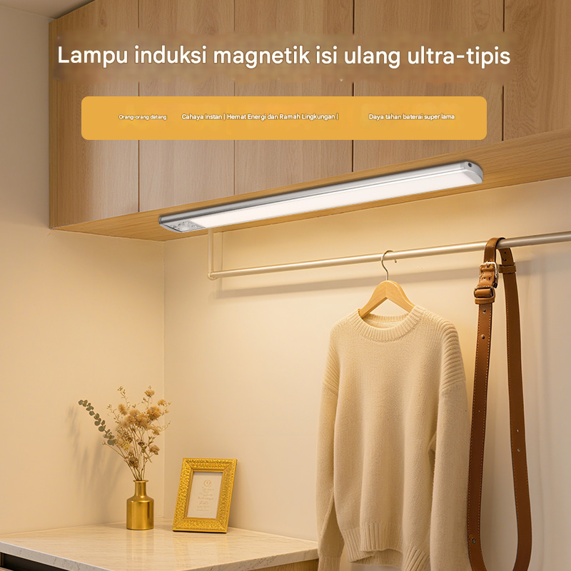 GESH Lampu Tempel Sensor Light Magnetic LED 3in1 Color Rechargeable - G-311 Gambar produk GESH Lampu Tempel Sensor Light Magnetic LED 3in1 Color Rechargeable - G-311