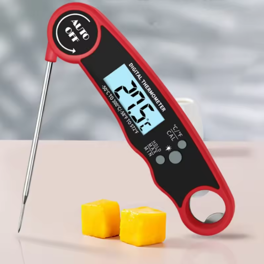 CANAMEK Termometer Makanan Digital Daging Kopi Susu Foldable - DTH138 Gambar produk CANAMEK Termometer Makanan Digital Daging Kopi Susu Foldable - DTH138