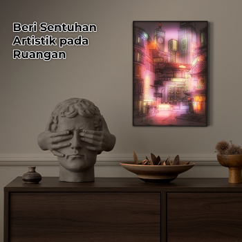 Gambar produk YORYZENG Lampu Meja Hias Lukisan 3in1 Color LED USB 30.5cm Changsha City - YY31