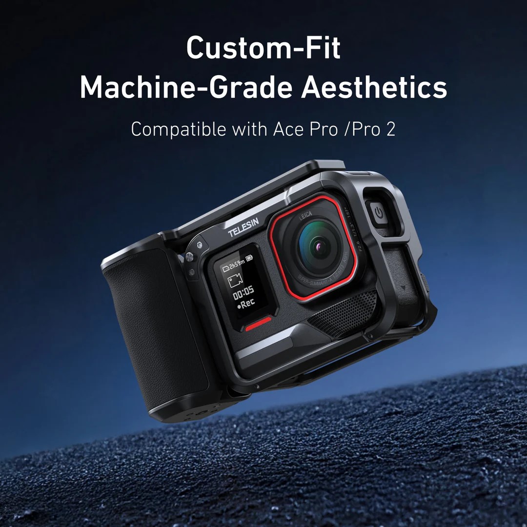 TELESIN StreetGrip Kit Protective Metal Cage Insta360 Ace Pro / Pro 2 - S6-FMS-31-TIS Gambar produk TELESIN StreetGrip Kit Protective Metal Cage Insta360 Ace Pro / Pro 2 - S6-FMS-31-TIS