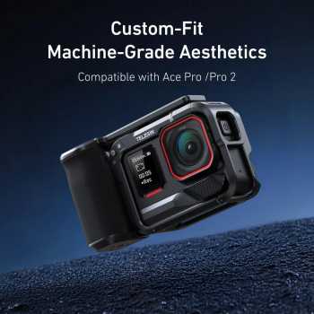 Gambar produk TELESIN StreetGrip Kit Protective Metal Cage Insta360 Ace Pro / Pro 2 - S6-FMS-31-TIS