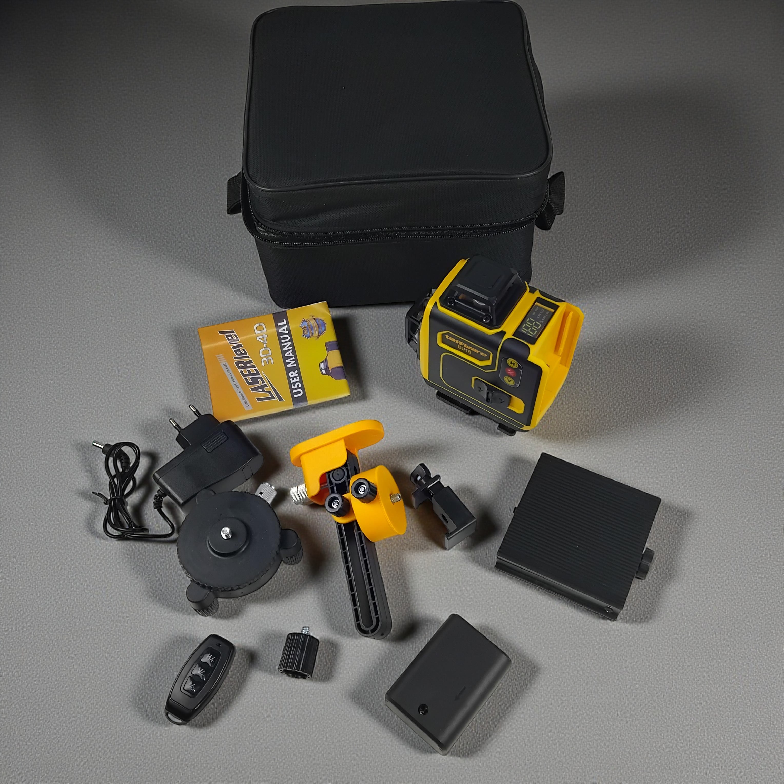 Taffware Laser Level Green Beam 16 Lines 4D Leveling Ground and Wall - EU16 Gambar produk Taffware Laser Level Green Beam 16 Lines 4D Leveling Ground and Wall - EU16