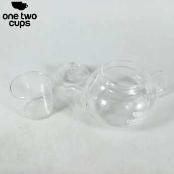 Gambar produk One Two Cups Teko Teh Kaca Saringan Tahan Panas Japanese Style Teapot 400ml - 8CV101