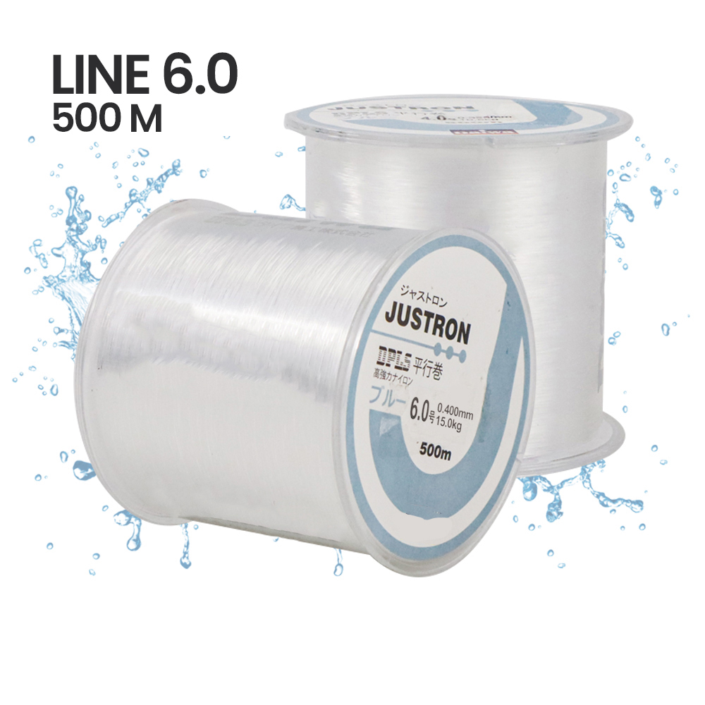 Gambar produk JUSTRON Senar Tali Pancing Nylon Series 500M 6.0 - MR-500M
