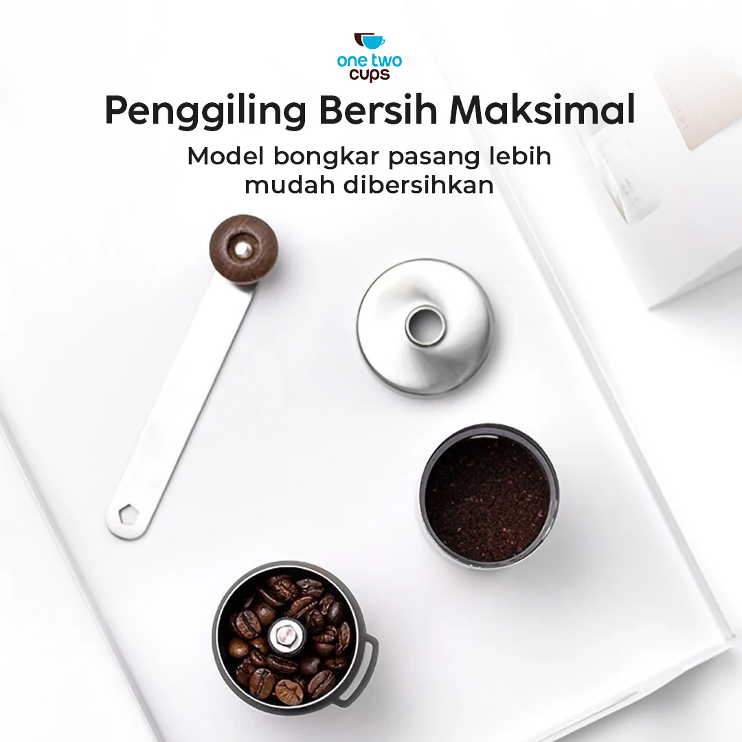 Gambar produk One Two Cups Alat Penggiling Kopi Manual Coffee Grinder Adjustable - ZX-A65