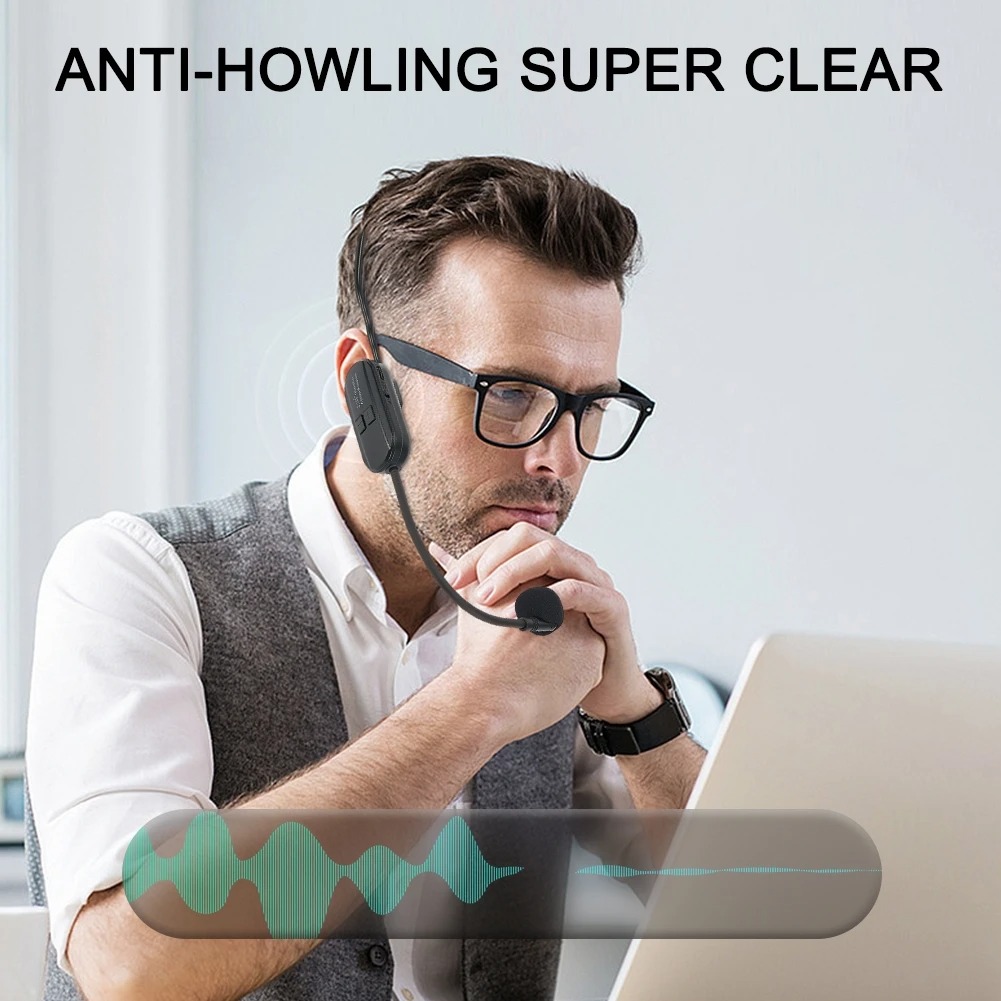 CLOVEY Wireless Lavalier Lapel Microphone 6.35mm Adapter 2.4G 2 Mic - SI09 Gambar produk CLOVEY Wireless Lavalier Lapel Microphone 6.35mm Adapter 2.4G 2 Mic - SI09