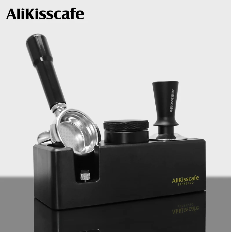 Gambar produk ALIKISSCAFE Coffee Tamper Station Espresso Portafilter 245x100x77mm - AK345