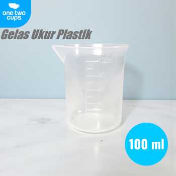 One Two Cups Gelas Ukur Plastik Dapur Laboratorium Measuring Cup - B4