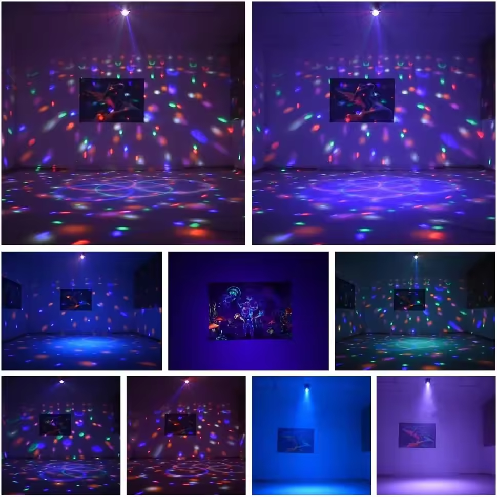 GOXI Lampu Sorot LED Beam Disco KTV Voice Control Glow Light 9W - G9 Gambar produk GOXI Lampu Sorot LED Beam Disco KTV Voice Control Glow Light 9W - G9