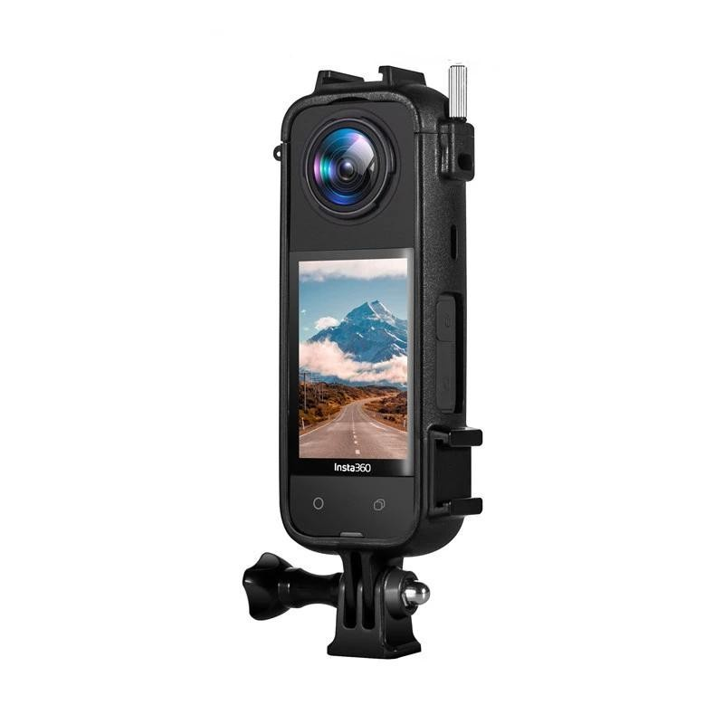 YAZE Protective Frame Case Rabbit Cage with Cold Shoe for Insta360 X4 - I3X4I Gambar produk YAZE Protective Frame Case Rabbit Cage with Cold Shoe for Insta360 X4 - I3X4I