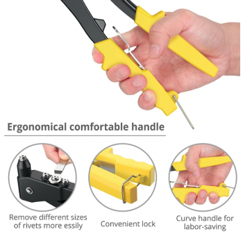 Gambar produk JERBOR Baut Rivet Universal Blind Rivets Tool Set with Gun 120PCS - XM20