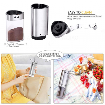 Gambar produk One Two Cups Alat Penggiling Kopi Manual Coffee Grinder Adjustable - 5014
