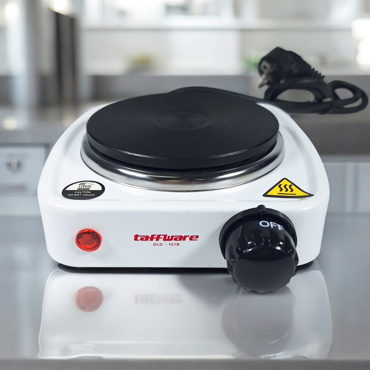 Taffware Kompor Listrik 1 Tungku Mini Portable Hot Plate 500W - DLD-101B Gambar produk Taffware Kompor Listrik 1 Tungku Mini Portable Hot Plate 500W - DLD-101B