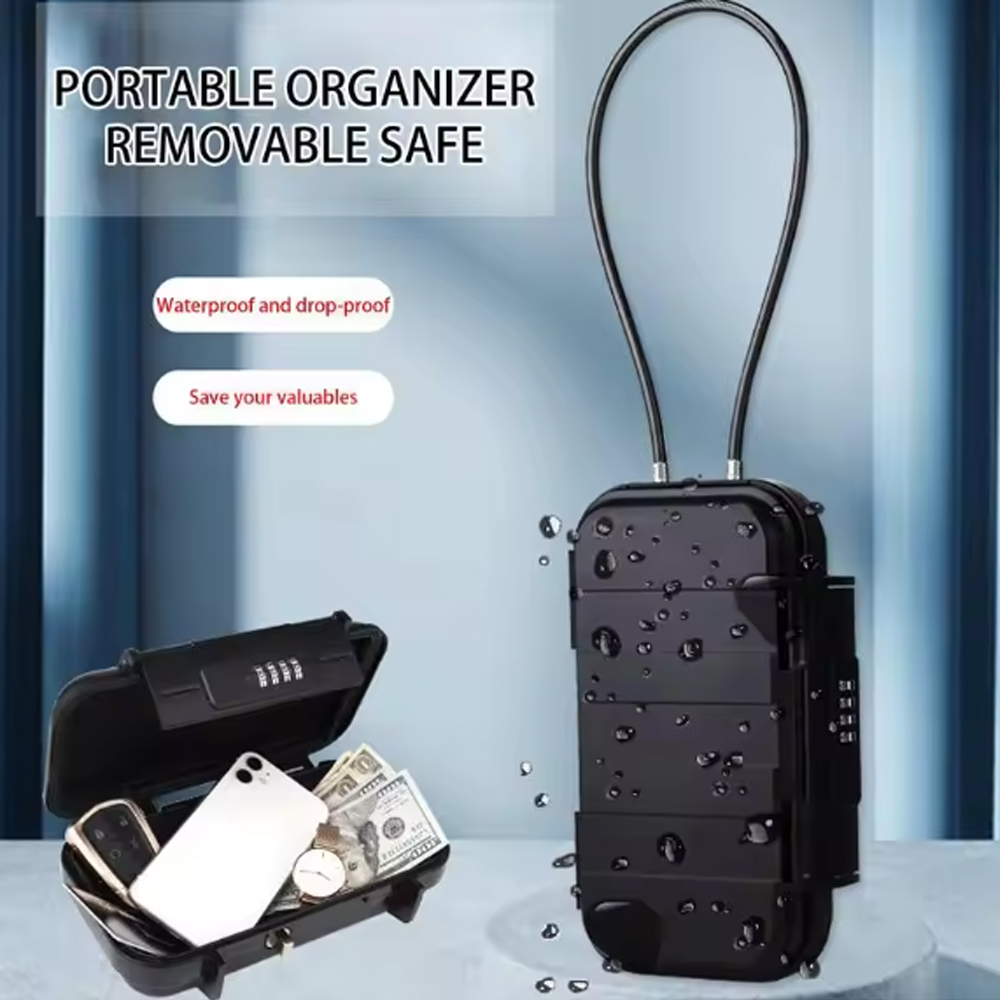 Gambar produk PIXARO Kotak Brankas Portable Lock Box 4 Digit Password Waterproof - G13