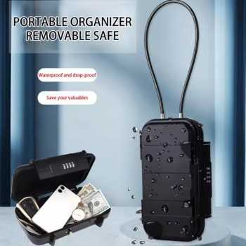 PIXARO Kotak Brankas Portable Lock Box 4 Digit Password Waterproof - G13